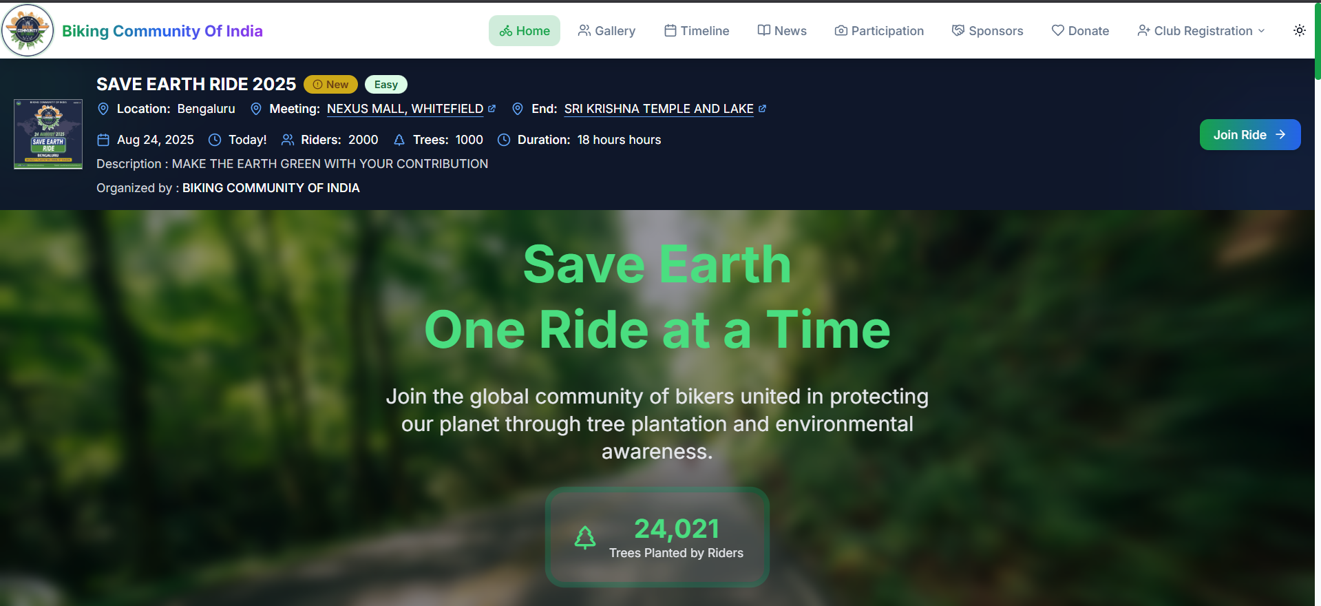 Biking Community Of India website